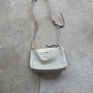 Rag & Bone Leather Crossbody Bag Brown Strap Zippered Perforated